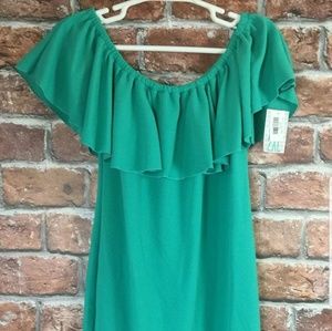 Lularoe green cici dress Small